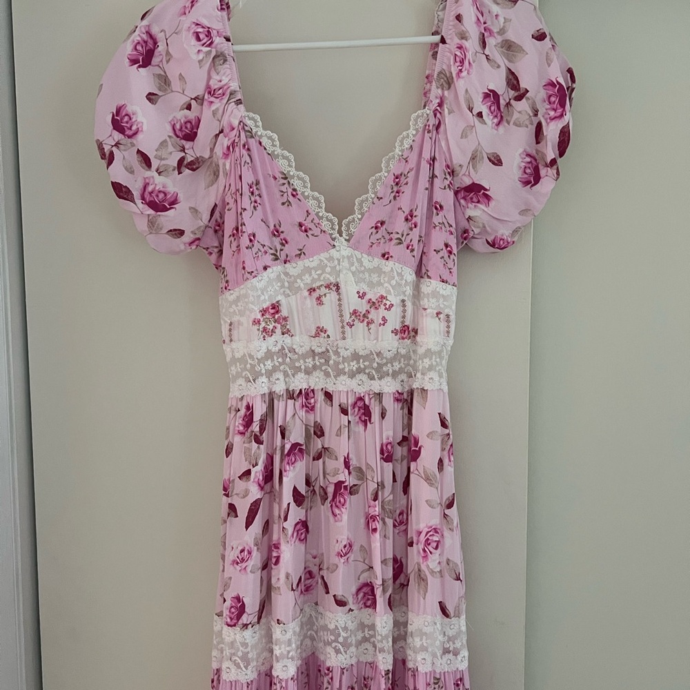 Altar'd State Pink Floral Maxi Dress - Picture 6 of 7